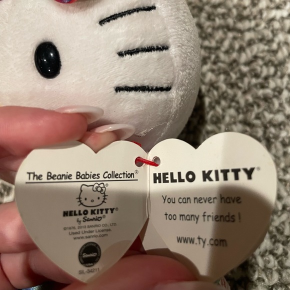 Sanrio Ty Hello Kitty Rainbow Plush - Picture 3 of 3